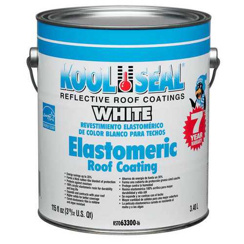 Kool Seal White Elastomeric Roof Coating 1-Gal