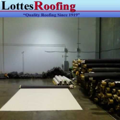 16.8'x45' 60 MIL WHITE EPDM RUBBER ROOF 